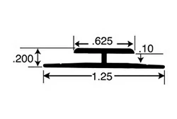 3/32″ Anodized Aluminum H Channel