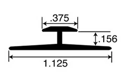 5/32″ Anodized Aluminum H Channel