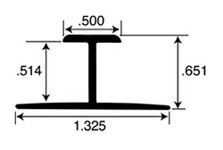 1/2″ Anodized Aluminum H Channel