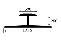 1/4″ Anodized Aluminum H Channel