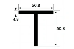 50.8mmx50.8mmx4.8mm (2