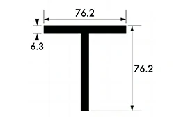 76.2mm x 76.2mm x 6.3mm (3