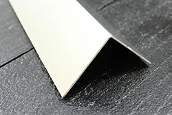 White aluminum angle