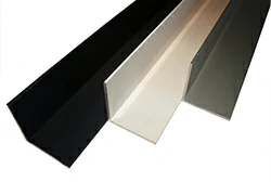 Aluminium angle powder coated