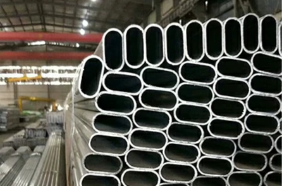 Tubo plano de aluminio para la construcción