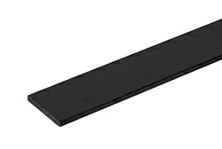 Black anodized aluminum flat bar