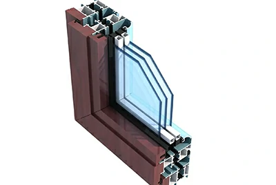 Aluminum window glass extruded profiles