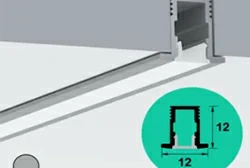 Recessed LED Profile 12mm 12mm