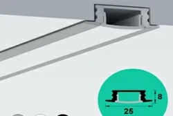 Recessed LED Profile 25mm 9mm