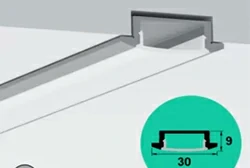 Recessed LED Profile 30mm 9mm