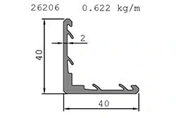 perfil personalizado de aluminio solar