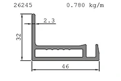 solar aluminum custom profile