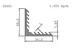 solar aluminum custom profile