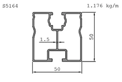 solar aluminum custom profile