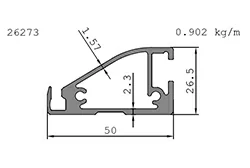 perfil personalizado de aluminio solar