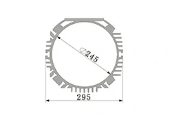 Aluminum profiles for vertical motor housings