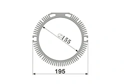 Aluminum profiles for gear motor housings