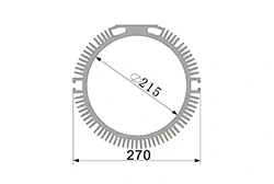 Aluminum profiles for gear motor housings