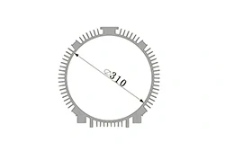 Aluminum profiles for gear motor housings