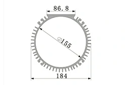 Aluminum profiles for gear motor housings