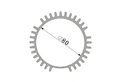 Aluminum profiles for gear motor housings