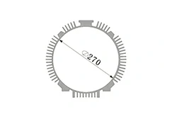 Aluminum profiles for gear motor housings