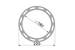 Aluminum profiles for water-cooled motor cases