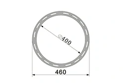 Aluminum profiles for water-cooled motor cases