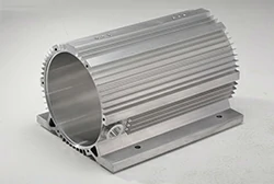 Mill finish aluminum profiles for motor body