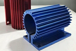 Powder coating aluminum profiles for motor body