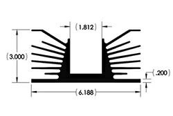 Special extruded heat sink