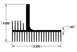 Special extruded heat sink