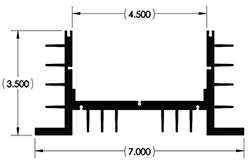 Special extruded heat sink