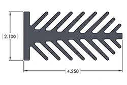 Special extruded heat sink