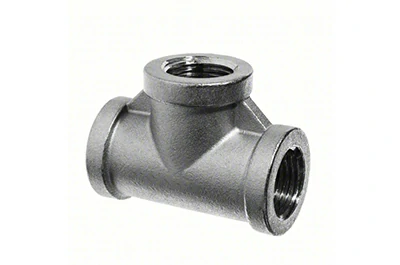 Threaded aluminum pipe tee