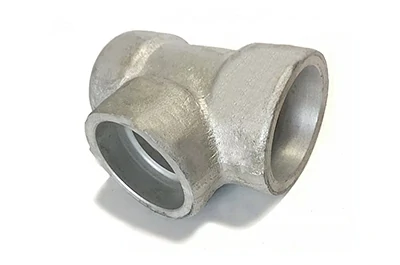 Socket weld aluminum pipe tee fitting