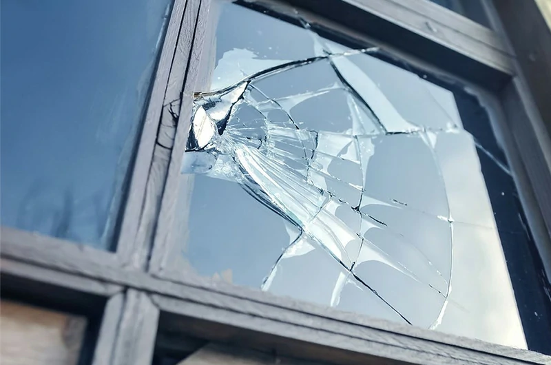 Replacing damaged glass in aluminum windows