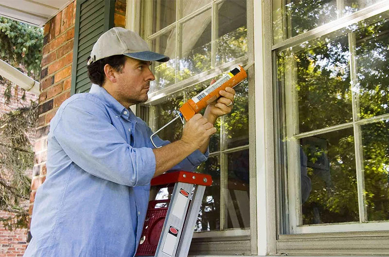 reinstall the entire aluminum window back onto the wall