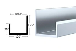 Other Sizes of Aluminum J Channel