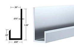 Other Sizes of Aluminum J Channel