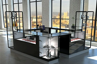 Aluminium Glass Display Cabinet