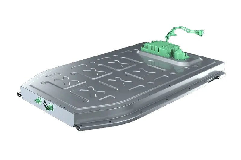 Extruded battery tray