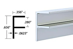 aluminum f channel