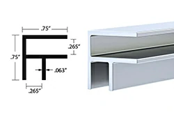 aluminum f channel