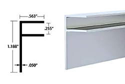 aluminum f channel