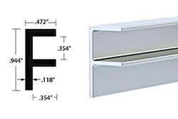 aluminum f channel