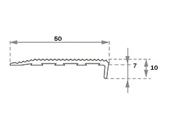 aluminium stair nosing