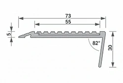 aluminium stair nosing