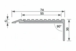 aluminium stair nosing