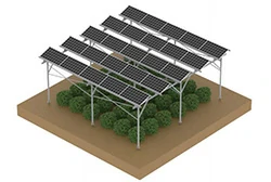 solar agricultural canopy mounting frame